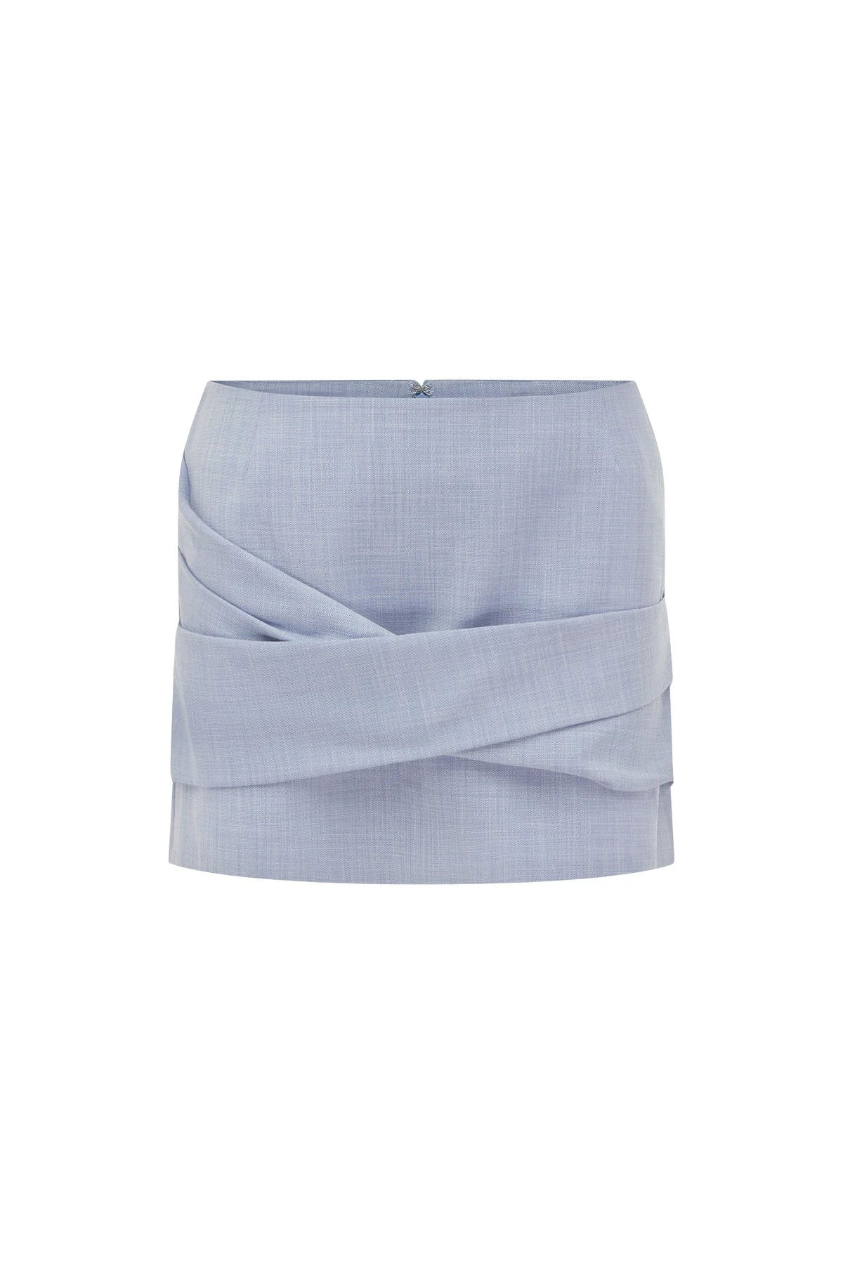 Shona-Joy-asher-draped-mini-skirt-chambray-blue-coveti27329_nobg Shona Joy asher draped mini skirt - chambray blue - Skirts - Australian Luxury Eventwear at Luxury Shoes