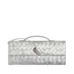 Khaite Women's Andiamo Clutch in Silver - Silver Clutch Bags - The Lotus Tote Bag - Shop at Luxury Shoes 