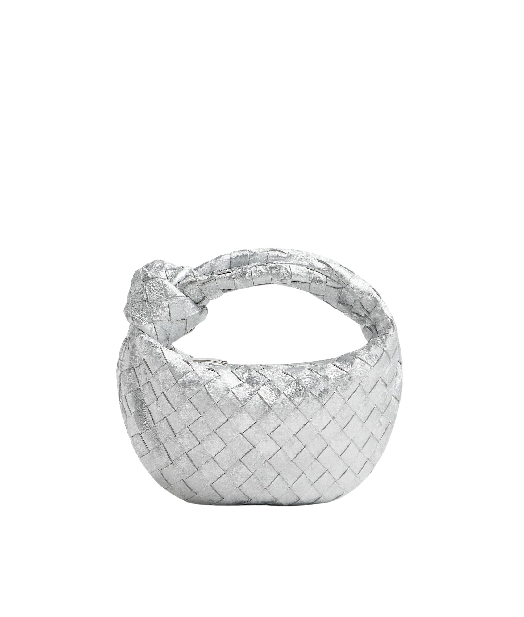 Silver-Womens-Mini-Jodie-in-Silver-coveti39208_nobg Khaite Women's Mini Jodie in Silver - Silver Mini Bags - The Lotus Tote Bag - Shop at Luxury Shoes