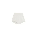 The Frankie Shop Bresica Knit Hot Pants - Ivory - Oversized Minimalist Shorts in Ivory - Shop at Luxury Shoes 