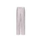The Frankie Shop Cisco Striped Cotton Trousers - Dark Red/Light Blue - Oversized Minimalist Pants in Multicolour - Shop at Luxury Shoes 