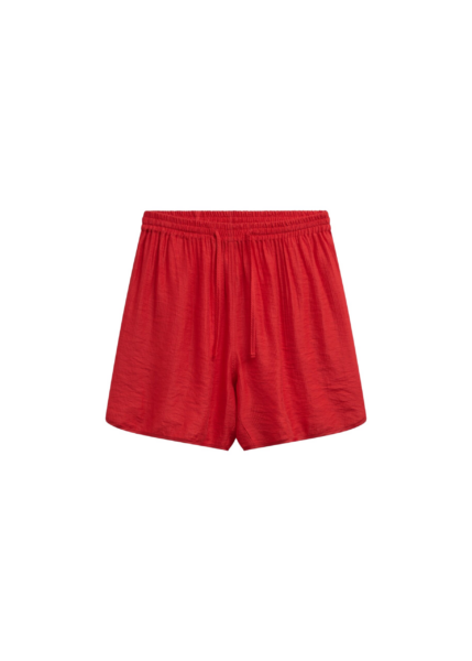 The Frankie Shop Coria Boxer Shorts - Red Stripe - Oversized Minimalist Shorts in Red - Shop at Luxury Shoes 