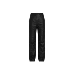 The Frankie Shop Dalston Leather Pants - Black - Oversized Minimalist Pants in Black - Shop at Luxury Shoes 