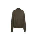 The Frankie Shop Eve Thin Turtleneck Sweater - Olive - Oversized Minimalist Knitwear in Green - Shop at Luxury Shoes 