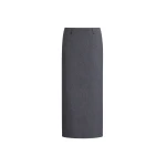 The Frankie Shop Gema Pencil Skirt - Dark Grey Melange - Oversized Minimalist Skirts in Grey - Shop at Luxury Shoes 