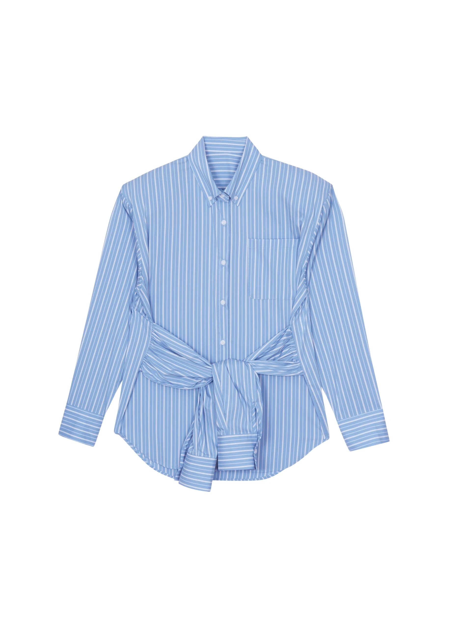 The-Frankie-Shop-Heaton-Double-Sleeve-Padded-Shirt-BlueWhite-Stripe-coveti-scaled54175_nobg The Frankie Shop Heaton Double-Sleeve Padded Shirt - Blue/White Stripe - Oversized Minimalist Tops in Multicolour - Shop at Luxury Shoes