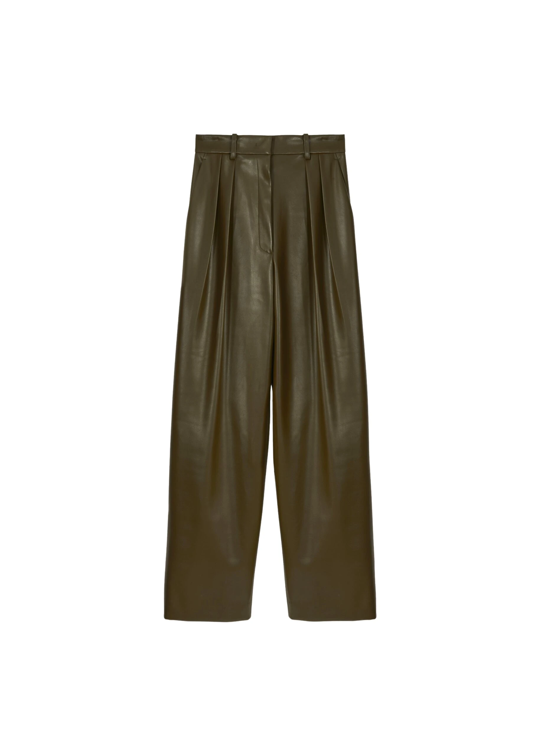 The-Frankie-Shop-Helsinki-Faux-Leather-Pants-Olive-coveti-scaled74962_nobg The Frankie Shop Helsinki Faux Leather Pants - Olive - Oversized Minimalist Pants in Green - Shop at Luxury Shoes