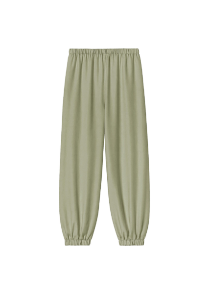 The Frankie Shop Isola Fluid Balloon Pants - Sage - Oversized Minimalist Pants in Green - Shop at Luxury Shoes 