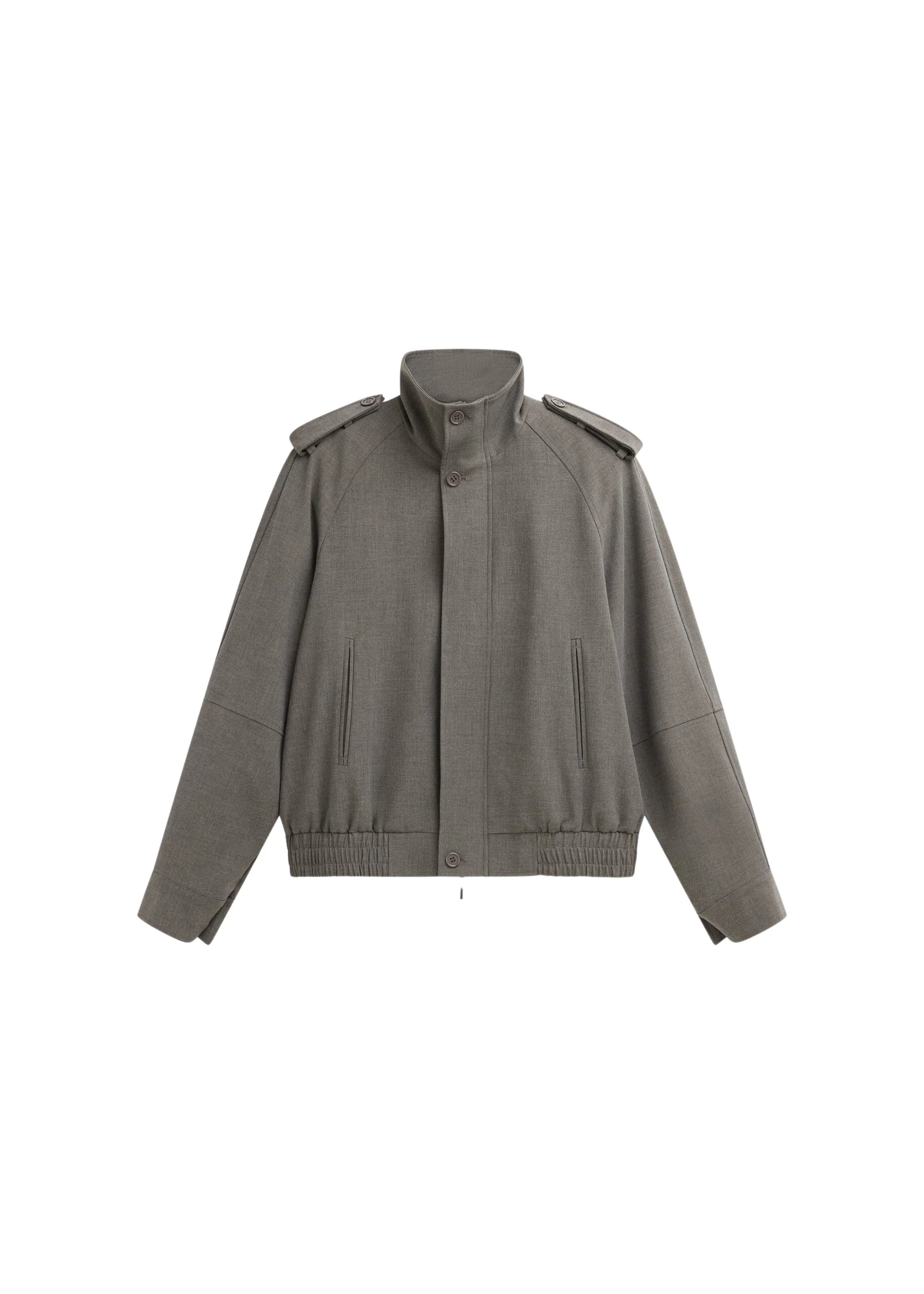 The-Frankie-Shop-Kelly-Padded-Double-Weave-Blouson-Taupe-Melange-coveti-scaled80277_nobg The Frankie Shop Kelly Padded Double Weave Blouson - Taupe Melange - Oversized Minimalist Jackets in Beige - Shop at Luxury Shoes