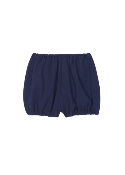 The Frankie Shop Maro Balloon Shorts - Navy - Oversized Minimalist Shorts in Blue - Shop at Luxury Shoes 