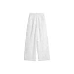 The Frankie Shop Melker Furry Pants - Off White - Oversized Minimalist Pants in White - Shop at Luxury Shoes 