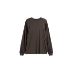 The Frankie Shop Ravvi Soft Padded Top - Brown - Oversized Minimalist Tops in Beige - Shop at Luxury Shoes 