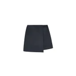 The Frankie Shop Raye Mini Skirt - Black - Oversized Minimalist Skirts in Black - Shop at Luxury Shoes 
