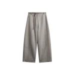 The Frankie Shop Sanve Tapered Leg Pants - Beige Melange - Oversized Minimalist Pants in Beige - Shop at Luxury Shoes 