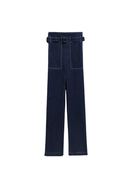 The Frankie Shop Square Jeans - Navy - Oversized Minimalist Pants in Blue - Shop at Luxury Shoes 