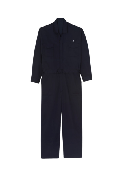 The Frankie Shop TFS Oversized Boiler Suit - Navy - Oversized Minimalist Jumpsuit in Blue - Shop at Luxury Shoes 