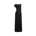 The Frankie Shop Varena Twisted Cut-Out Maxi Dress - Black - Oversized Minimalist Dresses in Black - Shop at Luxury Shoes 