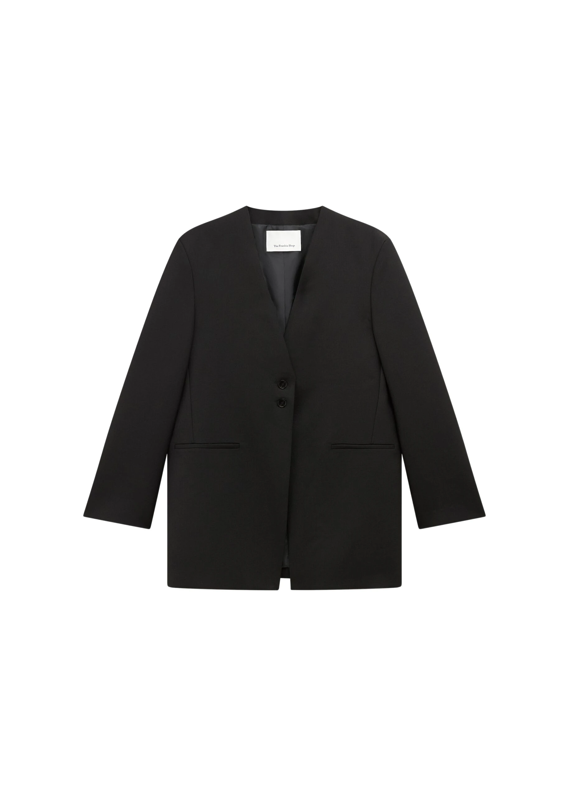 The-Frankie-Shop-Winsen-Collarless-Blazer-Black-coveti-scaled44430_nobg The Frankie Shop Winsen Collarless Blazer - Black - Oversized Minimalist Jackets in Black - Shop at Luxury Shoes