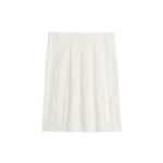 Totême Beaded Pleat Skirt White - Skirts - Scandinavian Minimalist Luxury at Luxury Shoes 