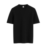 Totême Compact Knit Tee Black - Tops - Scandinavian Minimalist Luxury at Luxury Shoes 