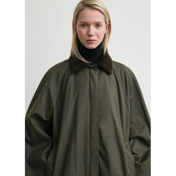 Totême Country Coat Forest - Coats - Scandinavian Minimalist Luxury at Luxury Shoes 