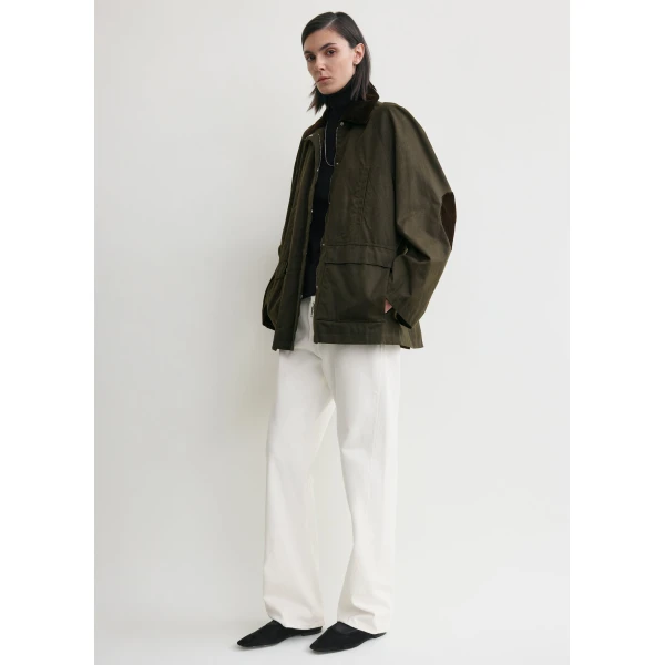 Totême Country Jacket Forest - Jackets - Scandinavian Minimalist Luxury at Luxury Shoes 