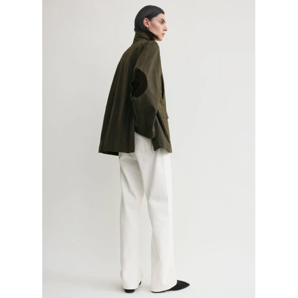 Totême Country Jacket Forest - Jackets - Scandinavian Minimalist Luxury at Luxury Shoes 