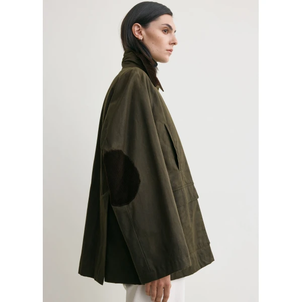 Totême Country Jacket Forest - Jackets - Scandinavian Minimalist Luxury at Luxury Shoes 