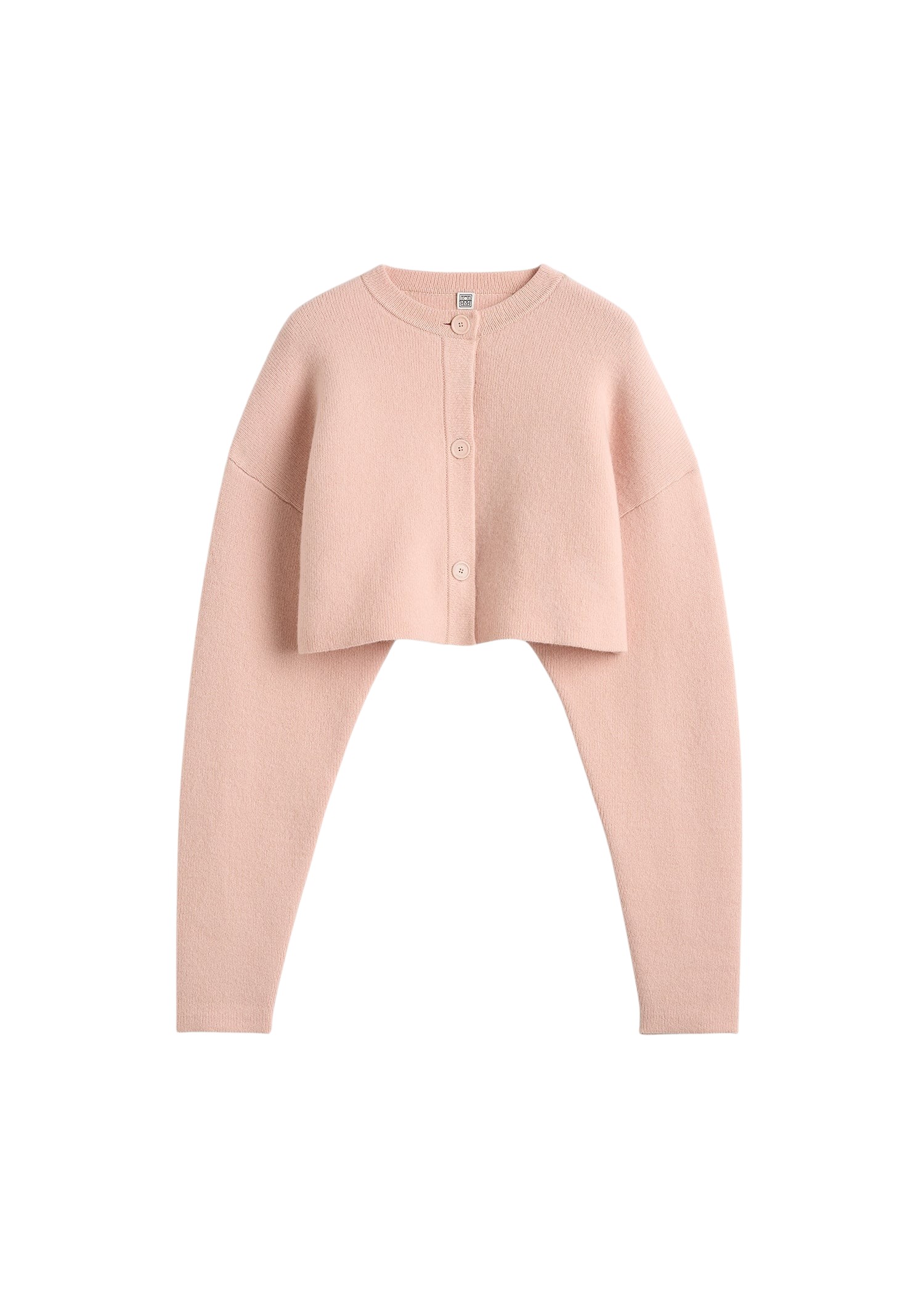 Toteme-Cropped-Oversized-Cardigan-Flamingo72379_nobg Totême Cropped Oversized Cardigan Flamingo - Knitwear - Scandinavian Minimalist Luxury at Luxury Shoes