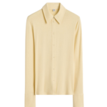 Totême Fitted Jersey Shirt Buttercup - Tops - Scandinavian Minimalist Luxury at Luxury Shoes 