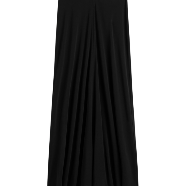 Totême Flared Jersey Skirt Black - Skirts - Scandinavian Minimalist Luxury at Luxury Shoes 