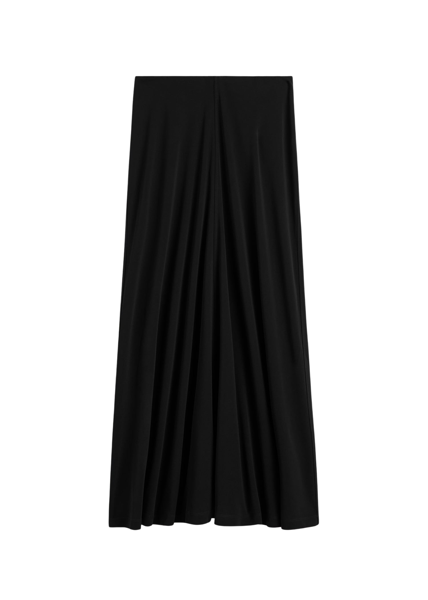 Toteme-Flared-Jersey-Skirt-Black46675_nobg Totême Flared Jersey Skirt Black - Skirts - Scandinavian Minimalist Luxury at Luxury Shoes
