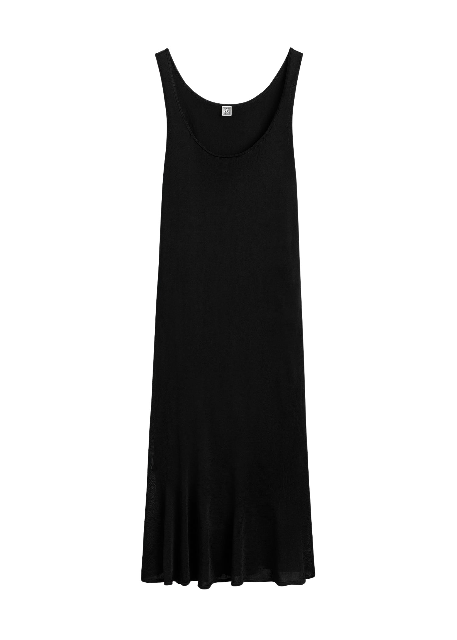 Toteme-Fluted-Hem-Dress-Black61244_nobg Totême Fluted Hem Dress Black - Dresses - Scandinavian Minimalist Luxury at Luxury Shoes