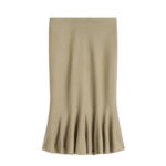 Totême Fluted Knit Skirt Desert - Skirts - Scandinavian Minimalist Luxury at Luxury Shoes 