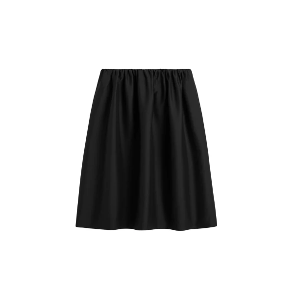 Totême Gathered Evening Skirt Black - Skirts - Scandinavian Minimalist Luxury at Luxury Shoes 
