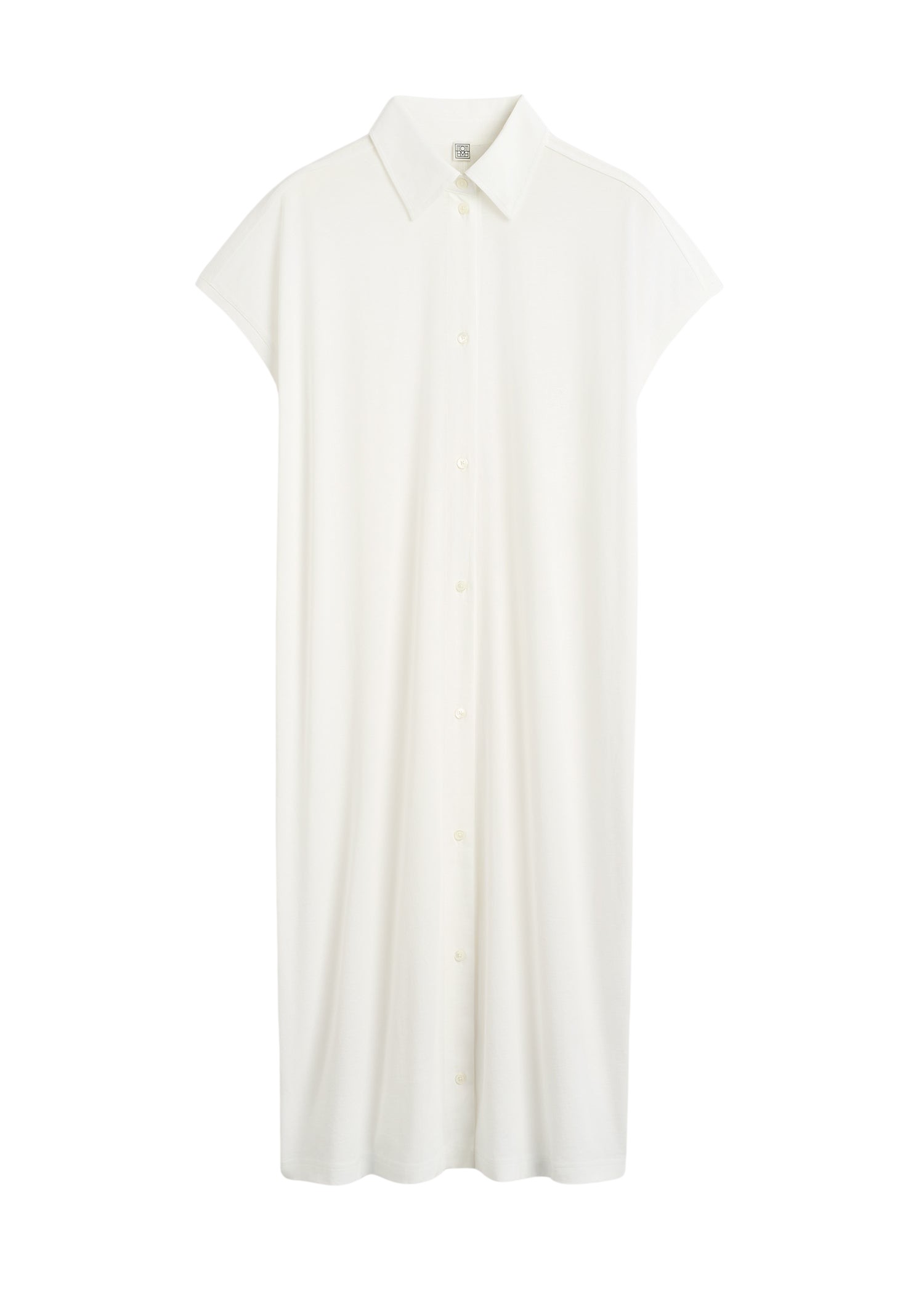 Toteme-Jersey-Shirtdress-Off-White77576_nobg Totême Jersey Shirtdress Off-White - Dresses - Scandinavian Minimalist Luxury at Luxury Shoes