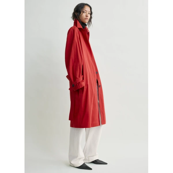 Totême Light Spring Trench Poppy - Coats - Scandinavian Minimalist Luxury at Luxury Shoes 