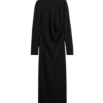 Toteme-Long-Twist-Dress-Black62864_nobg Totême Long Twist Dress Black - Dresses - Scandinavian Minimalist Luxury at Luxury Shoes