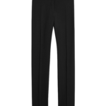 Totême Low-Waist Slim Evening Trousers Black - Pants - Scandinavian Minimalist Luxury at Luxury Shoes 
