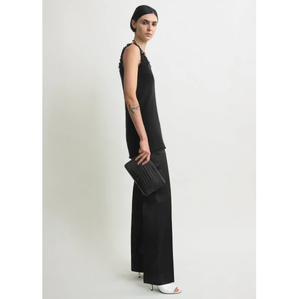 Totême Mohair Knit Tank Black - Knitwear - Scandinavian Minimalist Luxury at Luxury Shoes 
