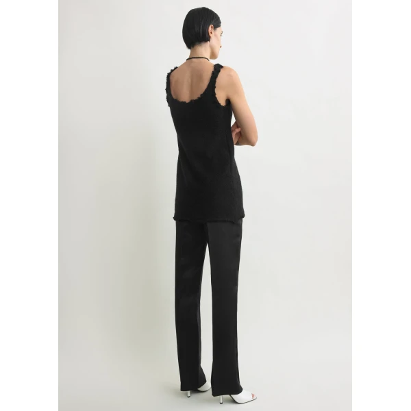 Totême Mohair Knit Tank Black - Knitwear - Scandinavian Minimalist Luxury at Luxury Shoes 