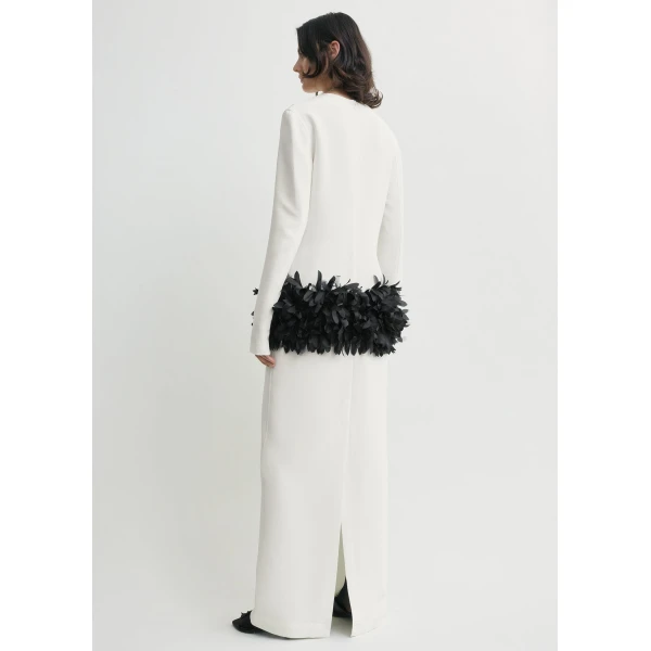 Totême Petal Dress Off-White - Dresses - Scandinavian Minimalist Luxury at Luxury Shoes 