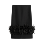 Totême Petal Skirt Black - Skirts - Scandinavian Minimalist Luxury at Luxury Shoes 