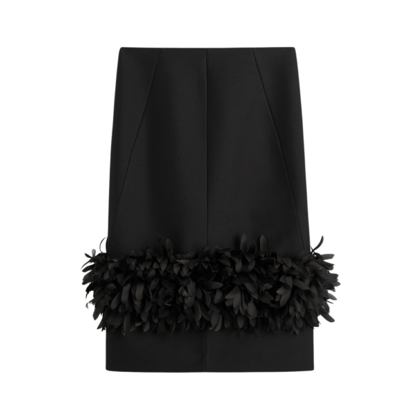Totême Petal Skirt Black - Skirts - Scandinavian Minimalist Luxury at Luxury Shoes 