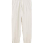 Totême Pintucked Sweatpants Ecru - Pants - Scandinavian Minimalist Luxury at Luxury Shoes 