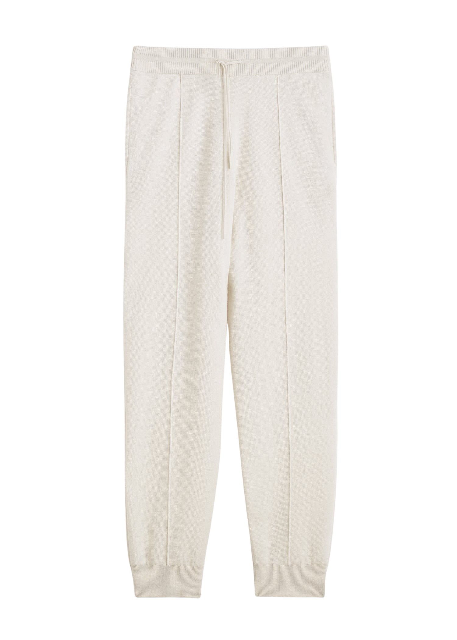 Toteme-Pintucked-Sweatpants-Ecru50497_nobg Totême Pintucked Sweatpants Ecru - Pants - Scandinavian Minimalist Luxury at Luxury Shoes
