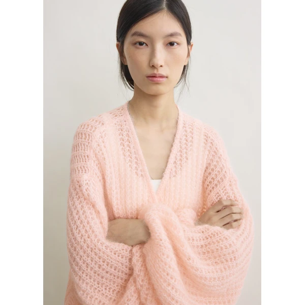 Totême Puffed Cardigan Bloom - Knitwear - Scandinavian Minimalist Luxury at Luxury Shoes 