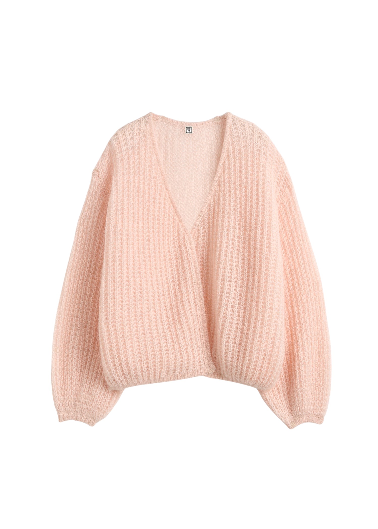 Toteme-Puffed-Cardigan-Bloom77986_nobg Totême Puffed Cardigan Bloom - Knitwear - Scandinavian Minimalist Luxury at Luxury Shoes