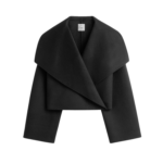 Totême Signature Doublé Jacket Black - Jackets - Scandinavian Minimalist Luxury at Luxury Shoes 