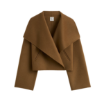Totême Signature Doublé Jacket Tobacco - Jackets - Scandinavian Minimalist Luxury at Luxury Shoes 